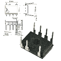 Фотография TOP258PN    DIP-7 (DIP-8C),   ШИМ контроллер