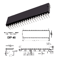 Фотография ICL7107CPL(ICL7107CPLZ)    DIP-40,   Драйвер 3-4х цифрового LED/LCD дисплея