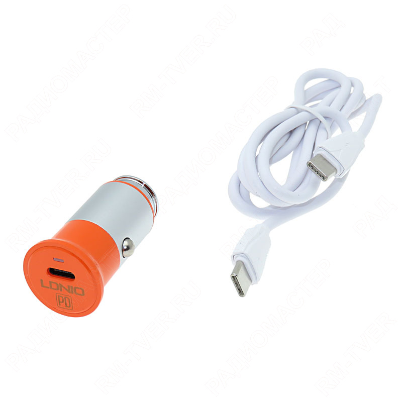 картинка АЗУ Type-C x1, LDNIO C61C + шнур Type-C 1 м SMART FAST Charge от магазина "РадиоМастер"
