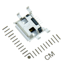Фотография Micro USB B-5SAD гнездо на плату, SMD