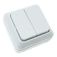 Фотография Выключатель 2 ОП О0023 Олимп 10А 220В белый