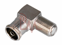 Фотография TV Гнездо под F коннектор, металл, угловое, шнур