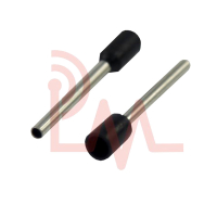 Фотография Наконечник штыревой втулочный изолированный (НШВИ F-18мм) 18мм х 1.5мм2 (E1518) черный 100 шт.