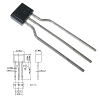 Фотография SS41F (41F 0H41 SH41 S41), Датчик Холла    TO-92S (SC-72, SPA)