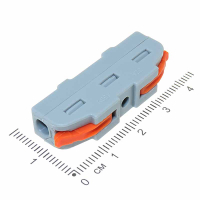 Фотография Клемма с рычагами 1 полюс х 2 контакта 0,08-4,0 мм2, EKF CMK 222-421