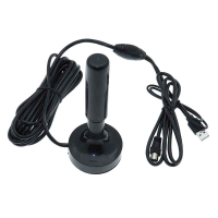 Фотография Антенна комнатная ДМВ Сигнал SAI-402 DVB-T2 с усилителем 20-25 dB, питание от ресивера