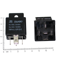 Фотография Реле  12V 4021 для авто 40A (Контактный набор: 1 перекл., 2+3 ноги) 24-0007