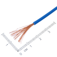 Фотография Провод монтажный 1х1,0мм2 ПуГВ (ПВ-3) синий, ККЗ (Калужский кабельный завод)
