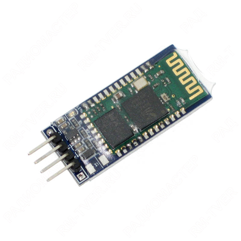 картинка Bluetooth модуль HC-06 на плате 4 pin от магазина "РадиоМастер"