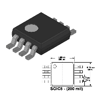 Фотография DS1620S  от -55°С до 125°С (цифровой датчик температуры)    SO-8-200-1.27