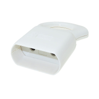 Фотография Гнездо штепсельное на кабель б/з, 250В 6А ЭРА R1, с кольцом (розетка)