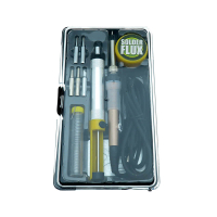 Фотография Набор для пайки 1018 (паяльник 60Вт, подставка, припой, флюс, 5 жал)