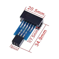Фотография Переходник AVRISP USBASP, ISP-интерфейса