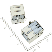 Фотография USB B - 1J гнездо на плату