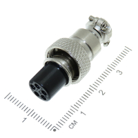 Фотография Гнездо на кабель GX12M-5A (5 pin), 1-565-5