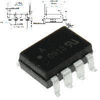 Фотография 6N136 SMD    SO-8-300-2.54 (SMD-8)