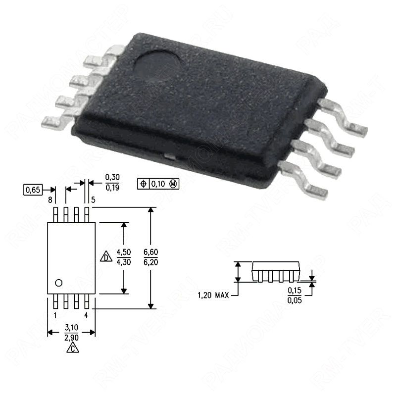картинка FS8205A (CEG8205A)    TSSOP-8,   Сборка 2 x (N-канал+Диод), Vds(Vce)=20V, Id(Ic)=5A, Vgs(tr)=0,8V, P от магазина "РадиоМастер"