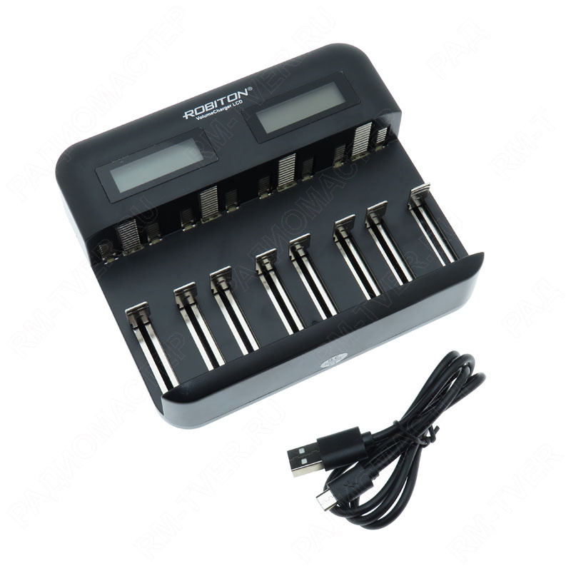 картинка Зар. устр. Robiton VolumeCharger LCD 1-8хАА/AAA Ni-Cd, Ni-MH и 1-4xC/D Ni-Cd, Ni-MH   от магазина "РадиоМастер"
