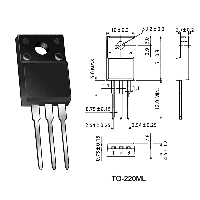 Фотография 10N60C (FQPF10N60C)    TO-220F,   N-канал+Диод, Vds(Vce)=600V, Id(Ic)=9,5A, Vgs(tr)=3V, Pd=50W