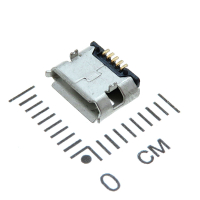 Фотография Micro USB AB-5SD2 гнездо на плату, SMD