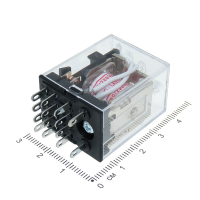 Фотография Реле 220VAC HLS-4453(18F) 5A 240VAC (Контактный набор: 4 перекл., 2+12 ног)