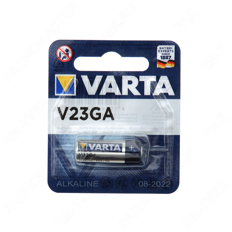 картинка Элемент питания 12V A23 (V23GA) VARTA от магазина "РадиоМастер"