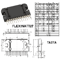 Фотография TDA7388A    FLEXIWATT27 (TA27A),   УНЧ, Audio Power IC